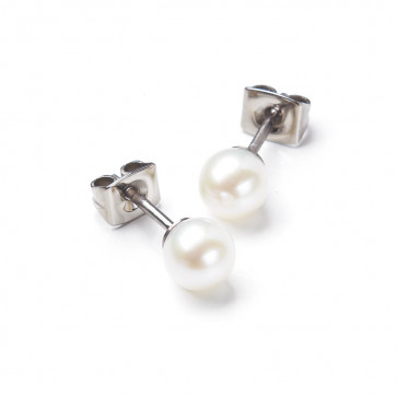 Boucles d'oreilles, perles 6 mm