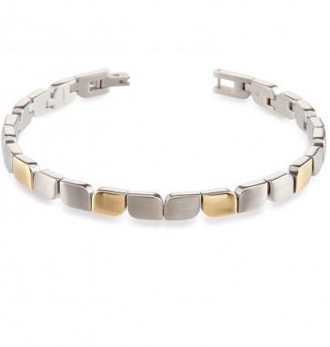 Bracelet maillon Tulipe bicolore