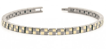 Bracelet titane et or