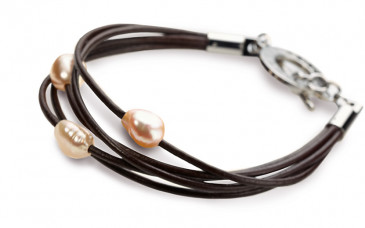Bracelet cuir et perles