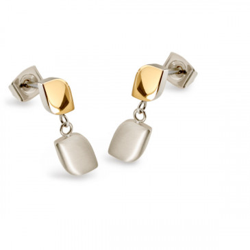 Boucles d'oreilles titane Or jaune