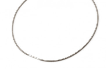 Collier cable Titane