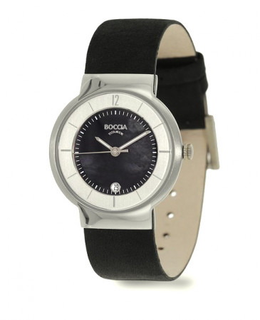 Montre Boccia femme cuir et nacre