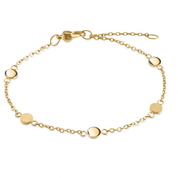 chainette poignet ajustable motifs ronds