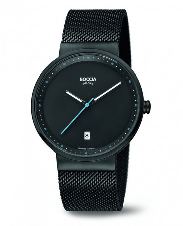 Montre homme design, noire