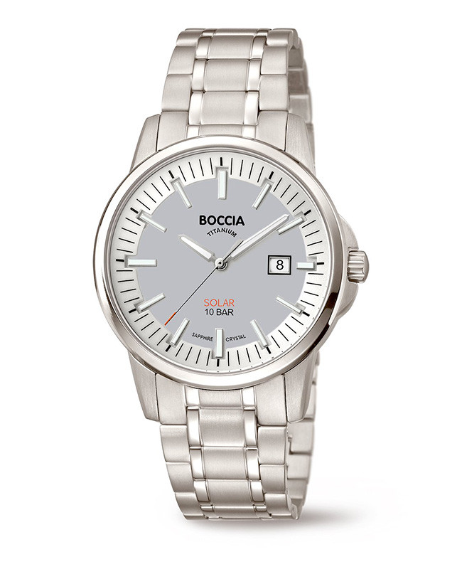 Montre homme solaire tout titane un mod le aliment par le soleil