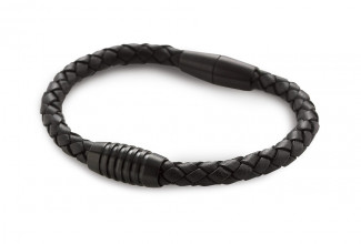 Bracelet cuir noir