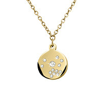 chaine medailleronde diamants