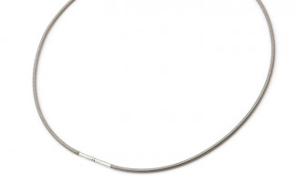 Collier cable Titane