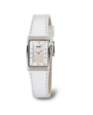 Montre sur cuir et nacre