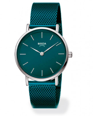 Montre dame vert-bleu