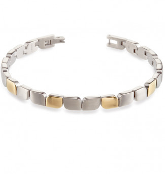 Bracelet maillon Tulipe bicolore