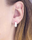 boucles d'oreilles blanche