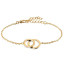 bracelet chaine femme motif doré