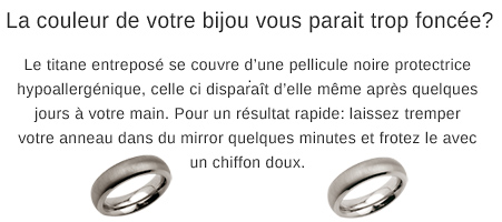 Bijou titane couleur